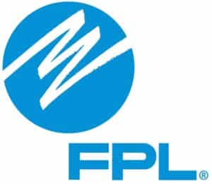 Florida Light and Power with blue current logo