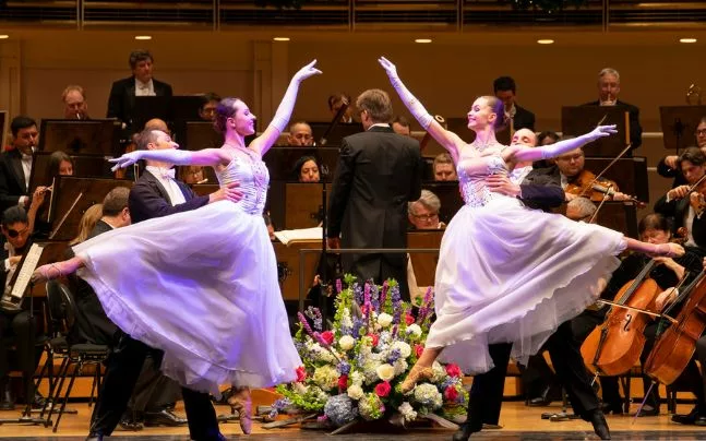 Salute To Vienna ballroom dancers in pose