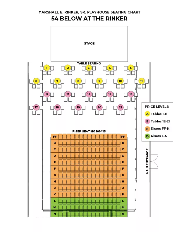 Marshall E. Rinker, Sr. Playhouse - 54 Below